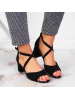 Černé sandály na jehlovém podpatku W model 21777516  Sergio Leone - Inny