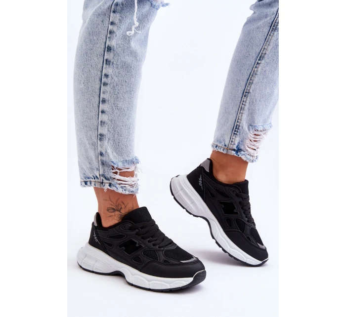 Modní Dámské Sportovní Boty S Síťovinou Černá Venice Modní Dámské Sportovní Boty S Síťovinou Černá Venice