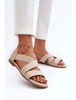 Kožené sandály se béžové model 21657960 - EVENTO Kožené sandály se béžové model 21657960 - EVENTO
