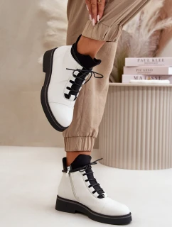 Nízké dámské boty z ekologické kůže béžové Erisabelle