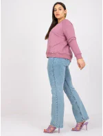 Mikina RV BL 6326.02X tmavě růžová