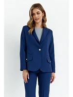 K141 Sako s dvojitými kapsami s klopou - tmavě modré