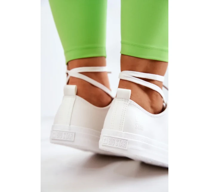 Low Leather Trainers Big Star JJ274007 White Low Leather Trainers Big Star JJ274007 White