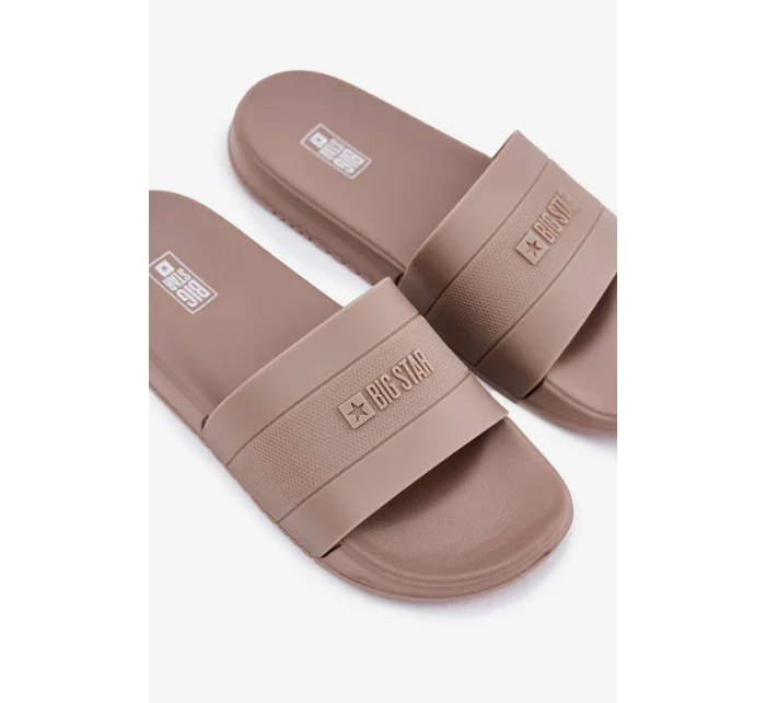 Pánské pantofle Big Star – béžové