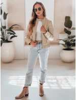 Dámská kožená bunda beige Dstreet model 21991902 - FashionStreet