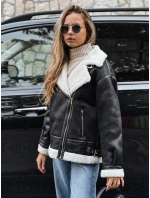 Dámská bunda ramones s ovčí kůží černá Dstreet model 21993143 - FashionStreet