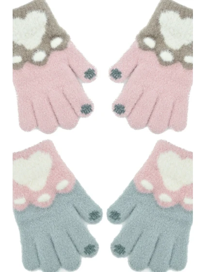 Dívčí rukavice Noviti RZ070 Srdce