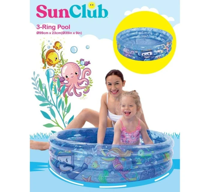 DĚTSKÁ KOŠILKA 3 RING OCEAN 99x23CM 51031