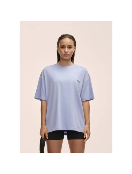 Dámské tričko Casall Oversized Cotton Blend Tee modré - M Dámské tričko Casall Oversized Cotton Blend Tee modré - M