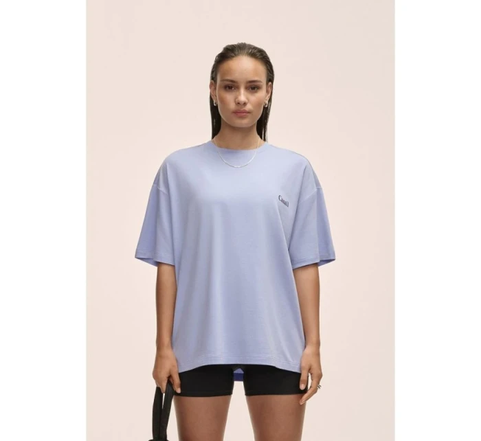 Dámské tričko Casall Oversized Cotton Blend Tee modré - M Dámské tričko Casall Oversized Cotton Blend Tee modré - M