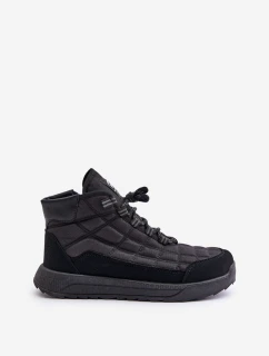 Zateplené Pánské Zimní Boty Šněrovací Progress model 21677011 Černé - Boto