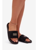 Dámské Pantofle Na Pěnové Podešvi S Kožešinou Big Star SS274716 Černé Dámské Pantofle Na Pěnové Podešvi S Kožešinou Big Star SS274716 Černé