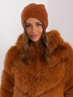 Czapka AT CZ model 18990695 jasny brązowy - FPrice