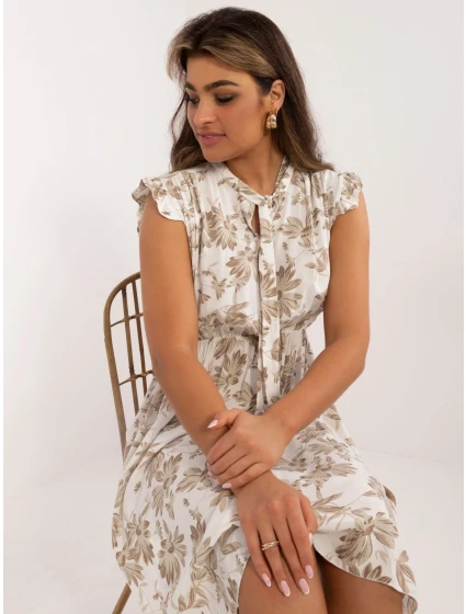 Šaty DHJ SK 5095.21 bílá béžová Šaty DHJ SK 5095.21 bílá béžová