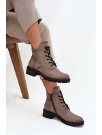 Dámské kotníkové boty na podpatku Vinceza – šedé Dámské kotníkové boty na podpatku Vinceza – šedé