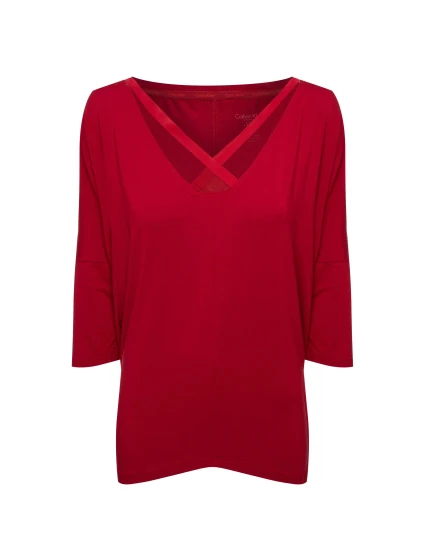 Dámské Tričko s 3/4 rukávem QS5780E - Calvin Klein