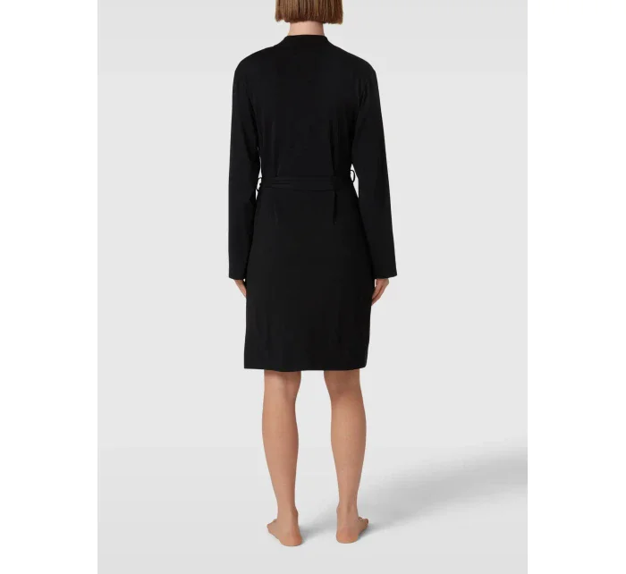 Krátký dámský župan YI2122635 001 černý - DKNY