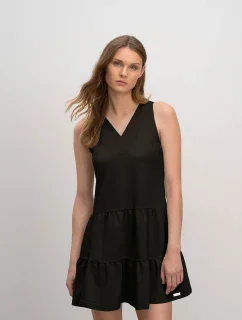 Vamp - Pohodlné jednobarevné dámské šaty 16173 - Vamp