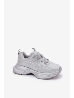 Dámské tenisky zdobené krystaly stříbrné Porrot Dámské tenisky zdobené krystaly stříbrné Porrot