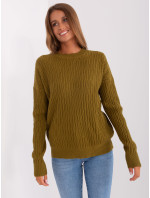 Sweter AT SW 2338.14P oliwkowy