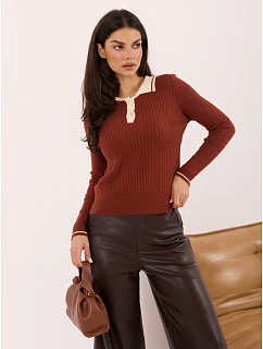 Sweter IR SW model 22404364 jasny brązowy - FPrice