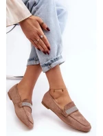 Dámské mokasiny YD6-52 khaki -  Soon Her Shoes