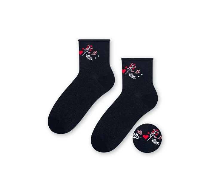 Vzorované netlačící ponožky Steven art.099 35-40