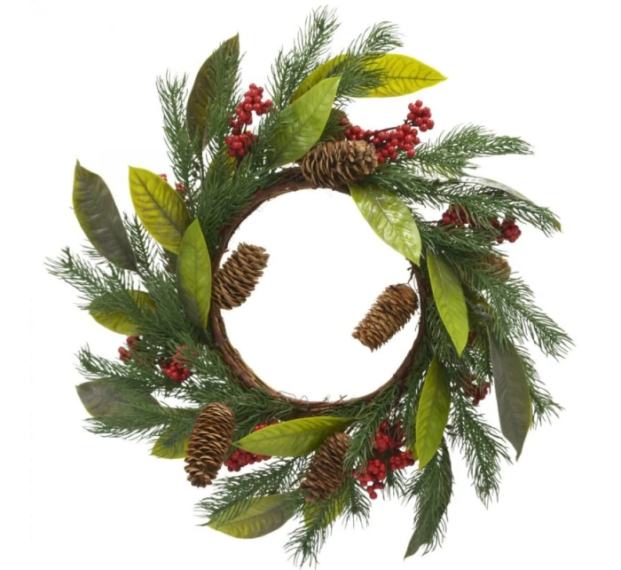 SLAVNOSTNÍ DEKORATIVNÍ GIRLANDA PU ZDOBENÁ 43CM