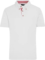 JN Pánské piqué polo v  stylu 02.0 white/red white model 22488663 - Daiber