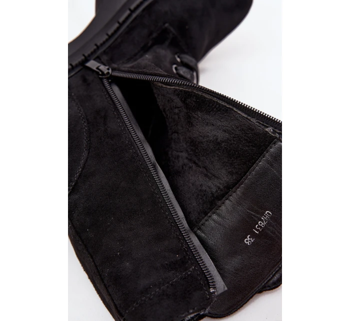 Dámské Workery s Ozdobným Zateplené Černé model 21715371 - Boto Dámské Workery s Ozdobným Zateplené Černé model 21715371 - Boto