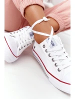 Dámské Klasické Nízké Tenisky Big Star DD274336 Bile Dámské Klasické Nízké Tenisky Big Star DD274336 Bile