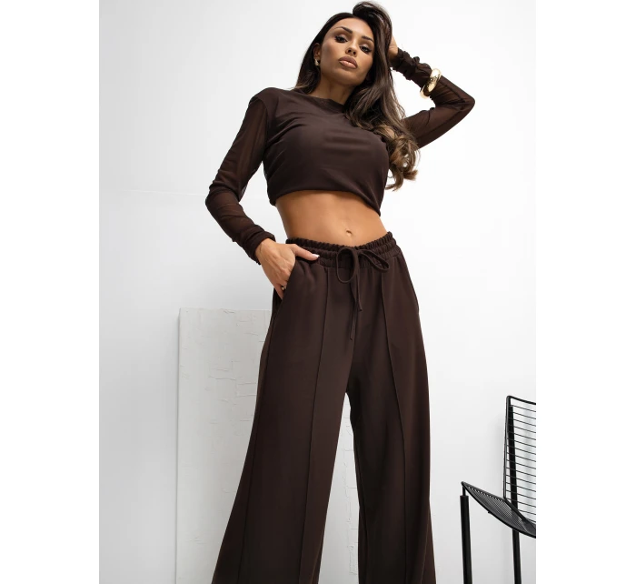 Tepláky RV DR A1061.80 tmavě hnědé Tepláky RV DR A1061.80 tmavě hnědé