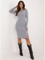 Sukienka RV SK model 20616348 szary - FPrice Sukienka RV SK model 20616348 szary - FPrice