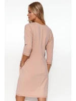 Denní teplákové šaty model 21095310 béžové - Makadamia