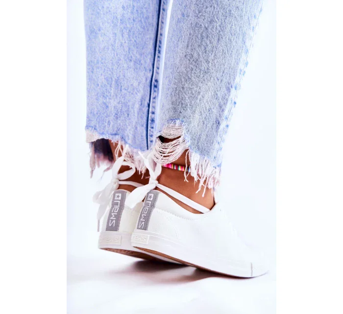 Dámské klasické kožené tenisky bílé Misima Dámské klasické kožené tenisky bílé Misima