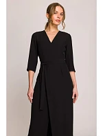 Dámské šaty model 22281461 černé - STYLOVE Dámské šaty model 22281461 černé - STYLOVE