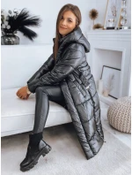 Dámský kabát LINA black FashionStreet TY3109 Dámský kabát LINA black FashionStreet TY3109