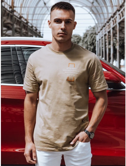 FashionStreet pánské velbloudí tričko RX5530