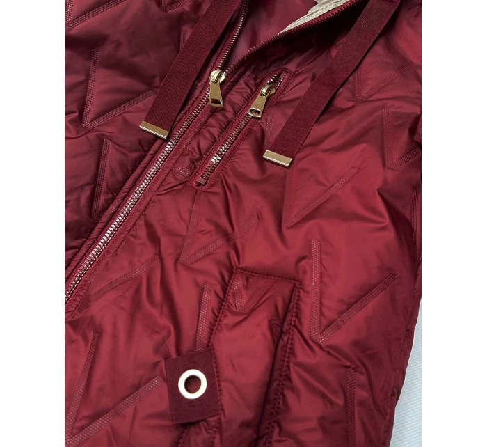 kurtka damska z Goodlookin ciemny czerwony model 22019125 - S'WEST kurtka damska z Goodlookin ciemny czerwony model 22019125 - S'WEST