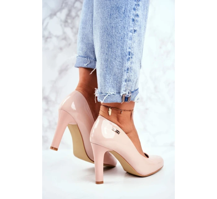 Dámské lodičky Lakované béžové model 21496741 - SERGIO LEONE