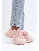 Dámské tenisky na masivní podrážce růžové model 21648323 - Boto Dámské tenisky na masivní podrážce růžové model 21648323 - Boto