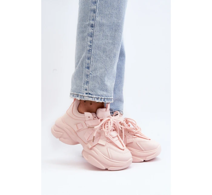 Dámské tenisky na masivní podrážce růžové model 21648323 - Boto Dámské tenisky na masivní podrážce růžové model 21648323 - Boto