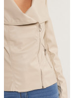 Dámská bunda Ramonesque Imitace kůže JAC0220-23W  béžová - Monnari