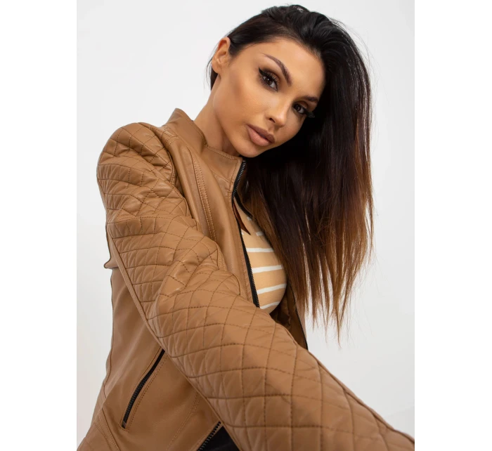 Dámská bunda MBM KR AT 021M.00P Hnědá camel - FPrice Dámská bunda MBM KR AT 021M.00P Hnědá camel - FPrice