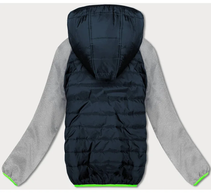 Tmavě modro-šedá lehká dámská sportovní bunda (8M913-215) Tmavě modro-šedá lehká dámská sportovní bunda (8M913-215)