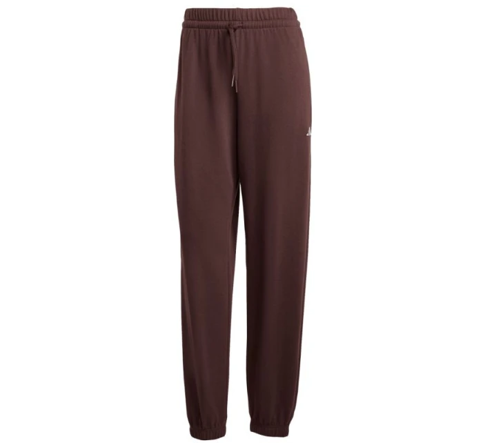 Dámské kalhoty adidas Essentials Small Logo French Terry Cuffed pants brown JX3864 dámské Dámské kalhoty adidas Essentials Small Logo French Terry Cuffed pants brown JX3864 dámské