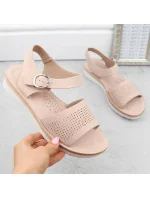 W model 19373122 béžové lodičky na platformě a podpatku - SERGIO LEONE