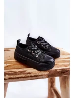 Dětské kožené tenisky BIG STAR model 21594828 Černá - Big Star Shoes Dětské kožené tenisky BIG STAR model 21594828 Černá - Big Star Shoes