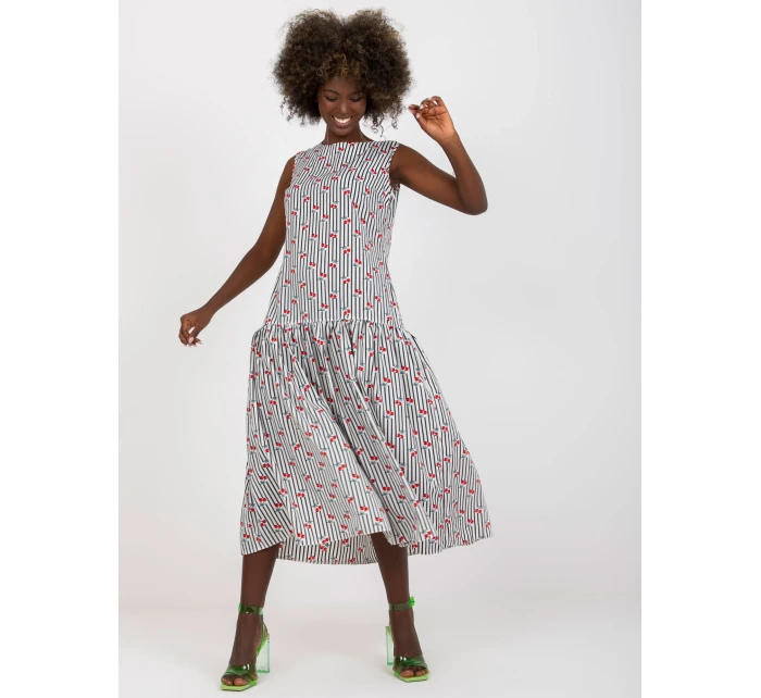 Šaty LK SK 506986 1.89 bílá a černá Šaty LK SK 506986 1.89 bílá a černá