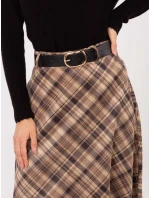 Spódnica MI SD model 21791094 camelowy - FPrice Spódnica MI SD model 21791094 camelowy - FPrice